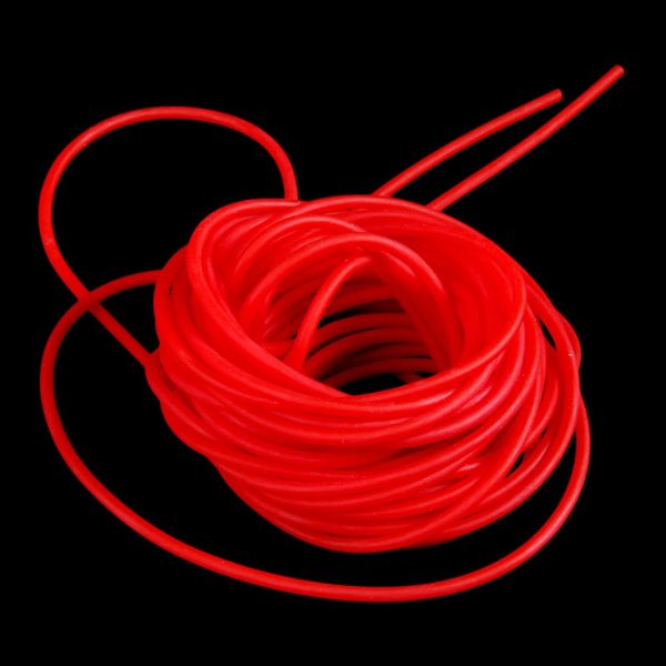 Tubo elastico rosso, in lattice naturale, ricambio per caccia, fionda, catapulta - immagine 3