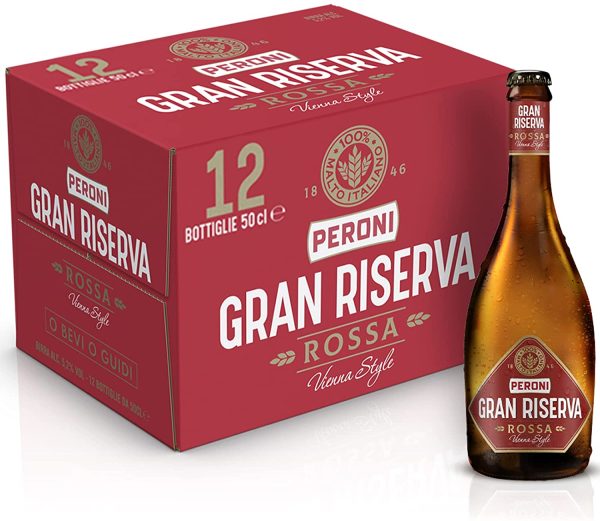 Peroni Birra Gran Riserva Rossa, Cassa Birra con 12 Birre in Bottiglia da 50 cl, 6 L, Birra Rossa Tipo Vienna Style dal Gusto Corposo con Aroma di Malto e Caramello, Gradazione Alcolica 5.2% Vol - immagine 7