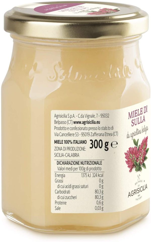 Agrisicilia Miele Di Sulla Da Agricoltura Biologica - 300 g - immagine 3