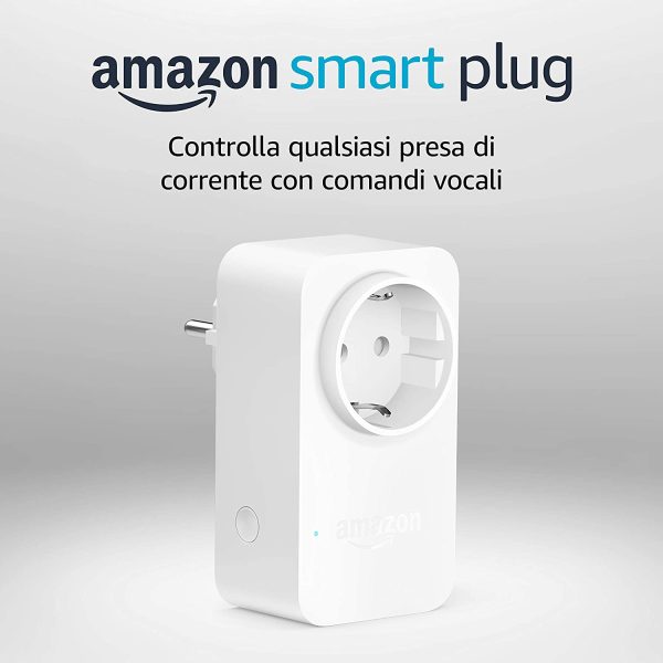 Amazon Smart Plug (presa intelligente con connettivit?? Wi-Fi), compatibile con Alexa, Dispositivo Certificato per gli umani - immagine 2