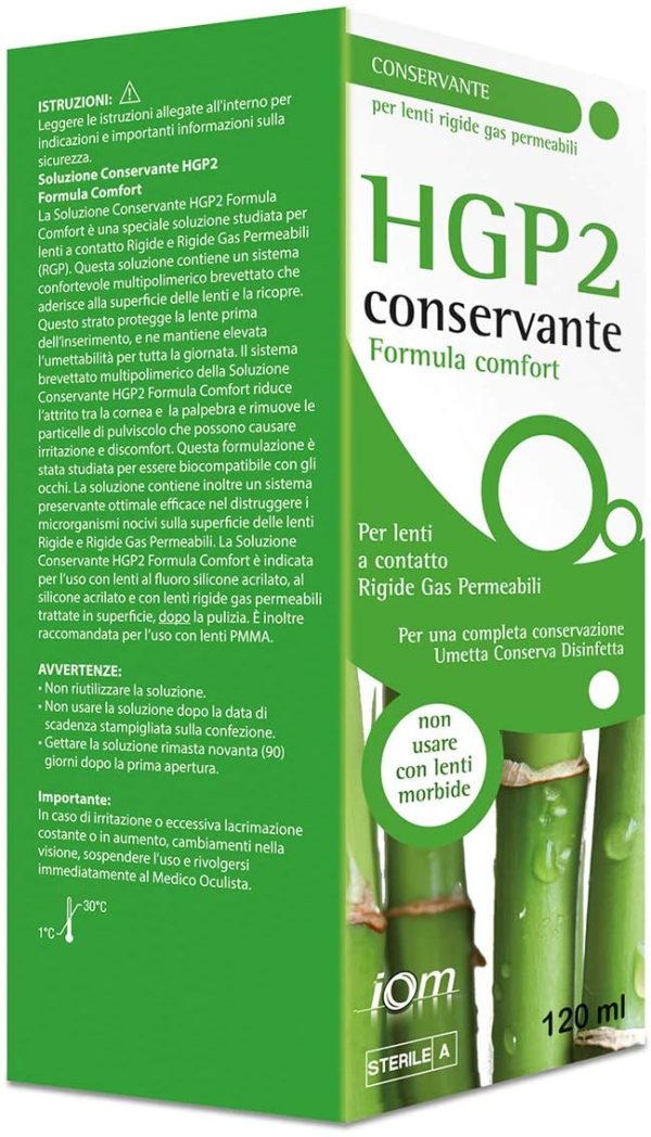 Hgp 2 Conservante Soluzione per Lenti a Contatto - 120ml - immagine 2