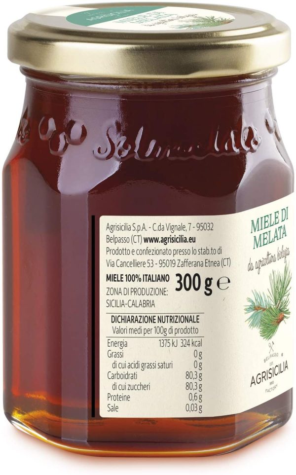 Agrisicilia Miele Di Melata Da Agricoltura Biologica - 300 g - immagine 2