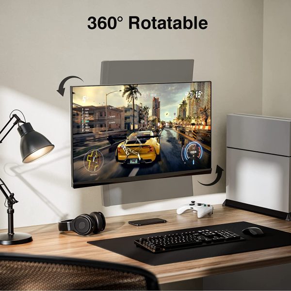 Supporto TV Universale per Televisori tra 10 e 32 pollici, Orientare, Inclinare, Ruotare ?C Adatto per TV LCD/LED a Schermo Piatto ?C Estendibile di 44cm ?C Sostiene fino a 20kg ?C Max. VESA 100X100mm - immagine 8