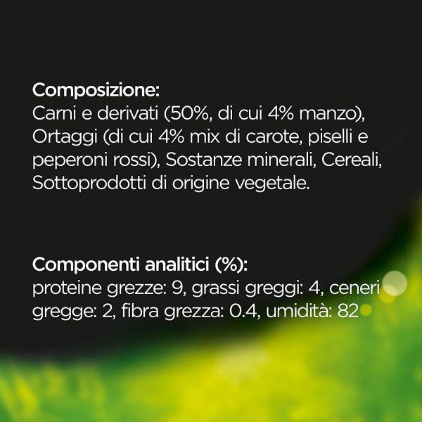 Cesar Selezioni dell'orto Cibo per Cane con Manzo con cuore di verdure dell'orto 150 g - 14 Vaschette, l'imballaggio pu?? variare - immagine 2