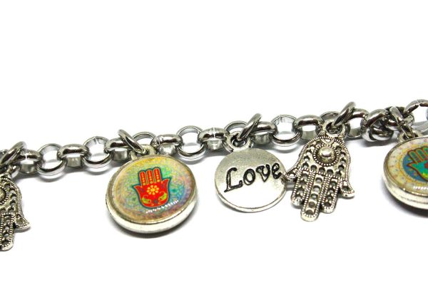 Braccialetto La Mano di ALO - Bracciale Hamsa - Bracciale charms - Mano di Fatima