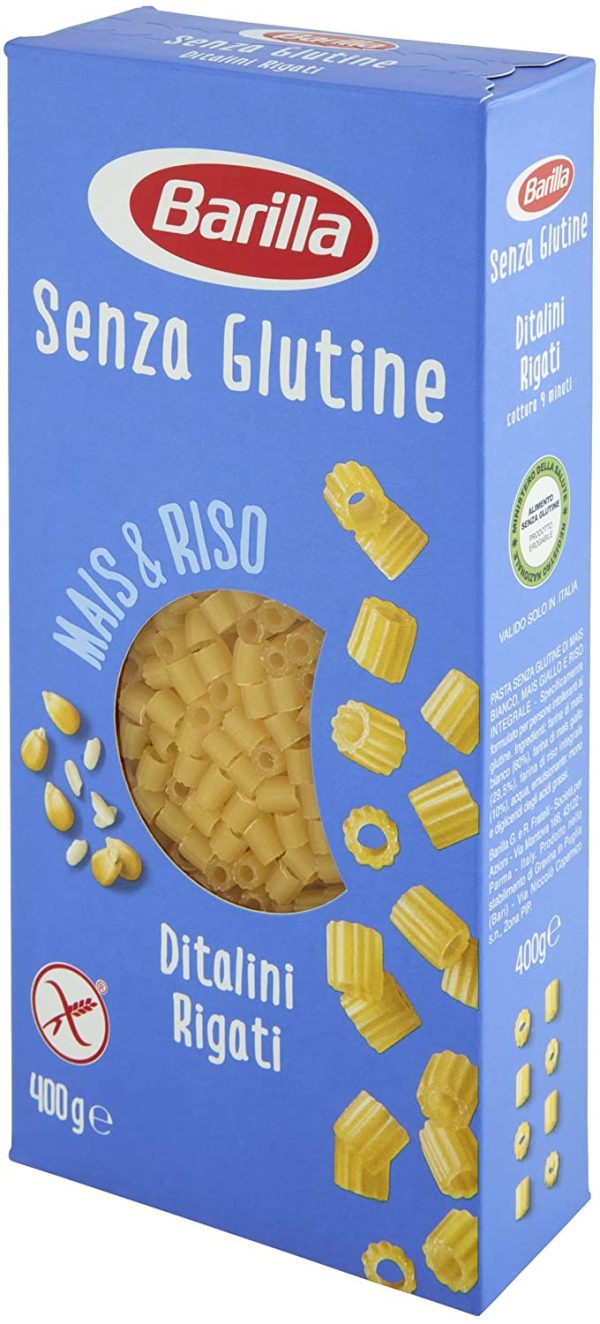 Barilla Pasta Ditalini Senza Glutine, Pastina di Mais Bianco, Mais Giallo e Riso Integrale - 400 gr - immagine 4