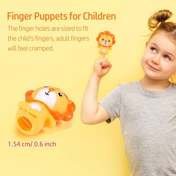 Marionette da Dito Animali Siumir 5 PCS Mini Silica Gel Finger Puppets Giocattoli Educativi per le Storie dei Bambini, Regali per la Festa dei Bambini - immagine 4