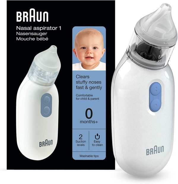 Braun BNA100EU Aspiratore Nasale 1 per Tutte le Et?? da 0+, Due Impostazioni Delicate - immagine 6