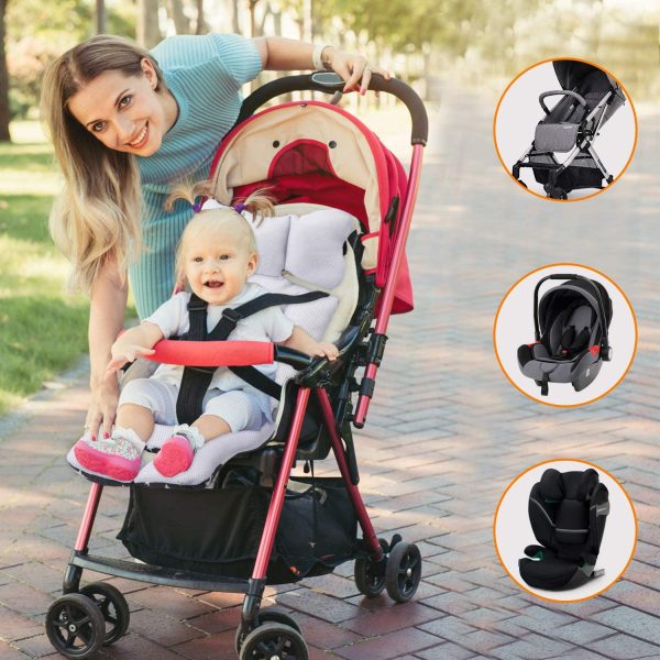 Materassino Passeggino Universale Cuscino per Passeggino,Copriseduta Imbottita,Materassino Passeggino Copriseduta,Cuscino Riduttore Passeggino,Cuscino Passeggino Universale Cotone - immagine 6