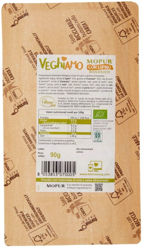 Veghiamo Mopur Con Lupino Bio, 90g - immagine 6