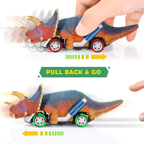 Stfitoh Dinosauri Giocattolo per Bambini 6 Pezzi - Regalo per Bambini a Sorpresa e Miglior Giocattolo Genitore-Figlio