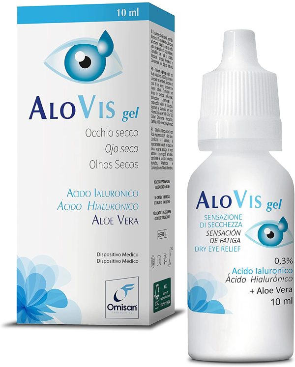 AlovisGel Collirio con Acido ialuronico ed Aloe Vera - 10 ml - immagine 2