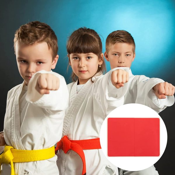 Tavola rizreinabile per arti marziali, Taekwondo, Karate, tavola Breaking per bambini, adulti, rosso - immagine 4