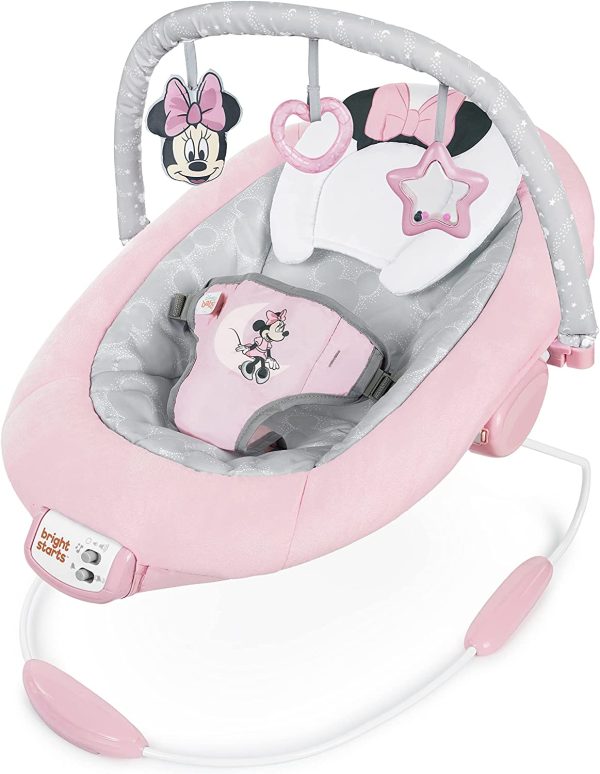 Disney Baby 12206 Sdraietta Minnie Rosy Skies, Arco Giochi Con Tre Giocattoli, 58.4 x 48.3 x 58.4 cm