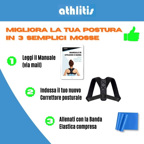 Correttore Postura Uomo Donna, DISP. MEDICO CE, Fascia Posturale Spalle e Schiena Traspirante Regolabile, Supporto per Schiena Dritta e Raddrizza Spalle, Fascia Elastica ed E-Book - immagine 6