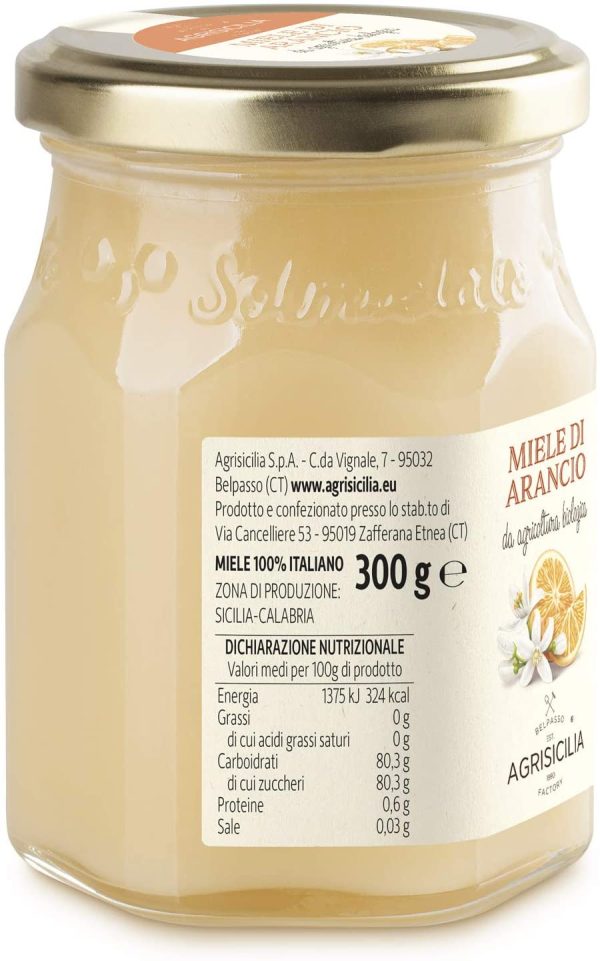 Agrisicilia Miele Di Arancio Da Agricoltura Biologica - 300 g - immagine 3