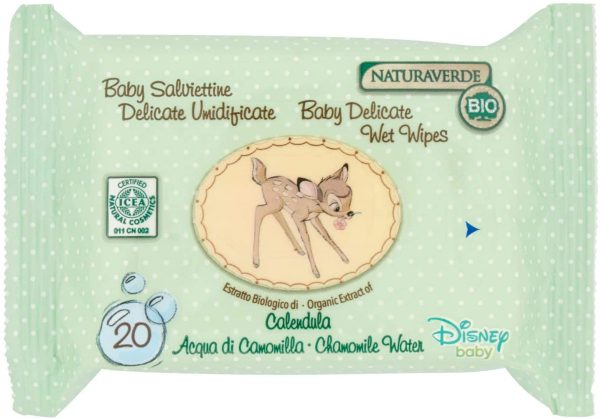 Naturaverde Baby Salviette delicate umidificate - 20 pz