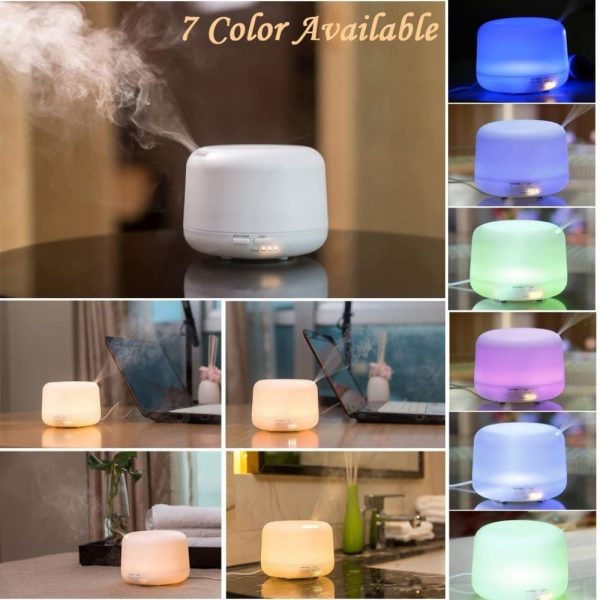 Benice Diffusore di Aromi 300ml umidificatore con lampada di fragranza calda illuminazione elettrica A770 - immagine 5