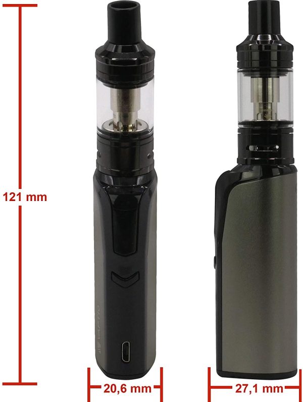 VAPTIO Cosmo Kit Starter Kit con batteria da 1500 mAh 30 W di potenza Sigaretta elettronica Kit Vape con Serbatoio Como da 2,0 ml,No E Liquido No Nicotina (Blu) - immagine 2