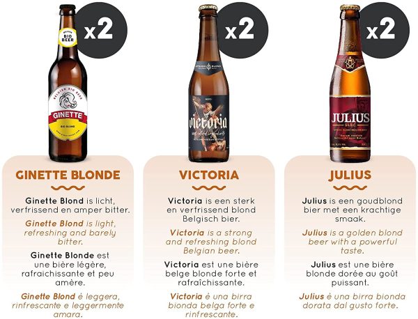 Belgian Blondes Variety Pack, Birra Bottiglia - Pacco da 12x33cl - immagine 4