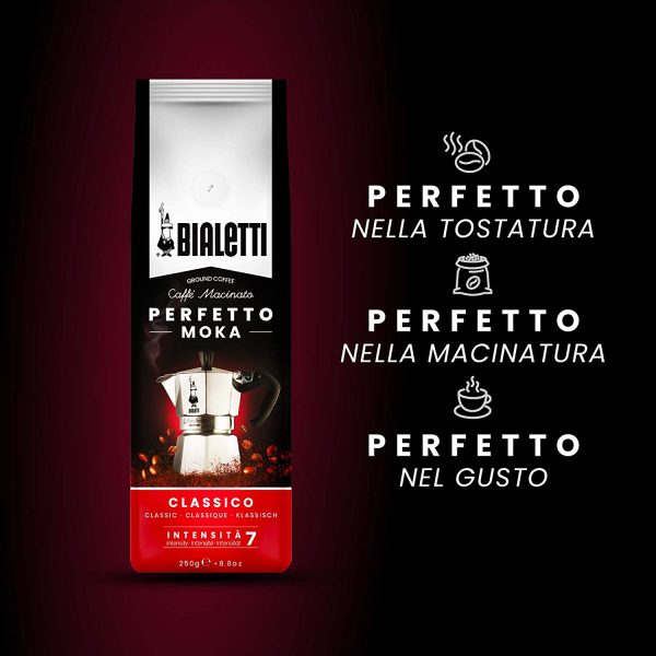 Bialetti Perfetto Moka Caff?? Macinato, Classico - 1 x 250 gr - immagine 5