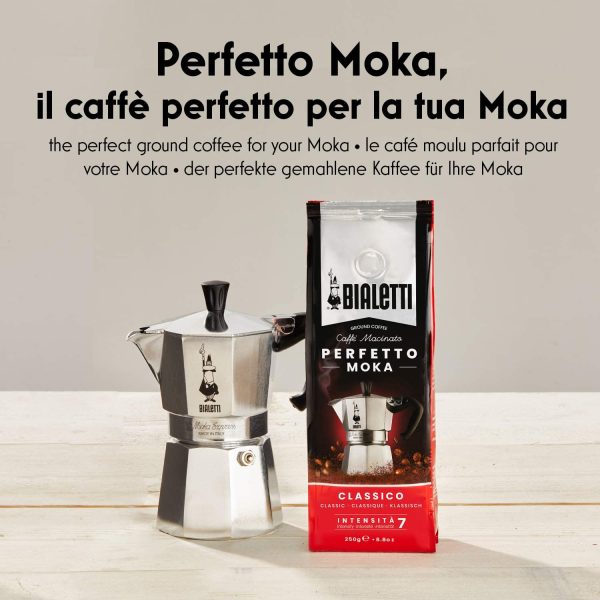 Bialetti Perfetto Moka Caff?? Macinato, Classico - 1 x 250 gr - immagine 8