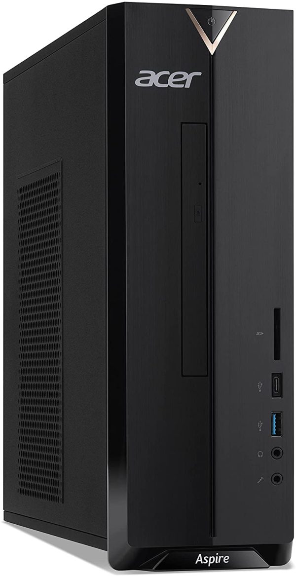 Aspire XC-895 Pc Fisso, Desktop con Processore Intel Core i5 10400, Ram 8 GB DDR4, 512 GB M.2 PCIE SSD, DVD-RW, Scheda Grafica Intel UHD, Wireless Lan, Tastiera e Mouse USB, Windows 10 Home