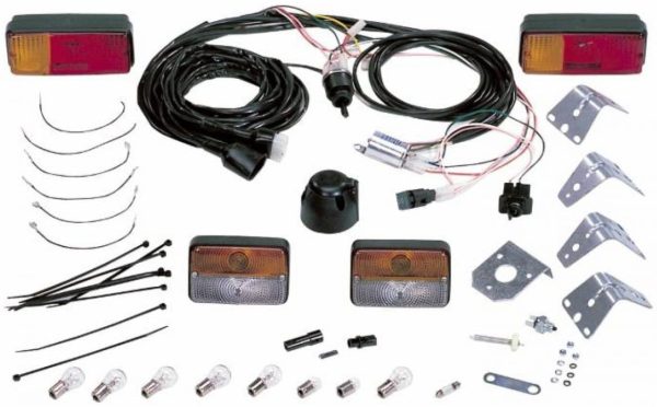 Kit luci completo universale per trattori cavo 4mt di