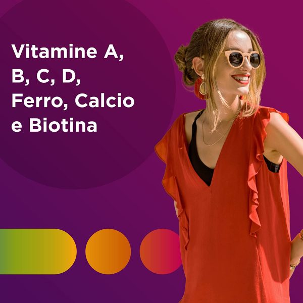 Multicentrum Donna Integratore Alimentare Multivitaminico-Multiminerale, con Vitamina D, Specificatamente Formulato per Combattere Stanchezza e Affaticamento per Donna, 60 Compresse - immagine 7