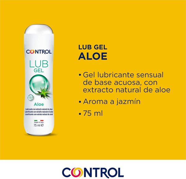 Control Lub Gel Aloe Gel Lubrificante A Base D'Acqua con Aloe Vera - 100% Made in Italy - 75 Ml - immagine 5