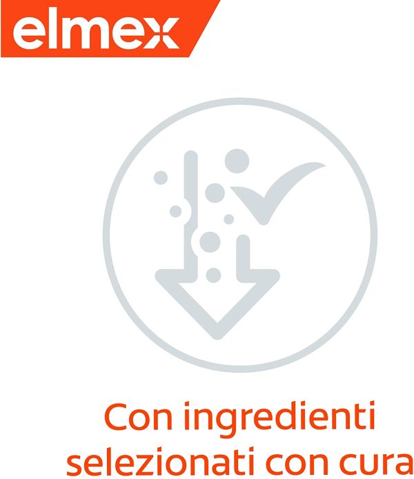 elmex Dentifricio Protezione Carie, Reminiralizza e Protegge Efficacemente i Denti dalla Carie, Dentifricio Anticarie con Fluoruro Amminico, 2 x 75 ml - immagine 9