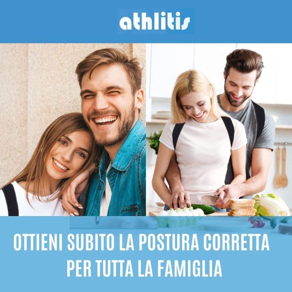 Correttore Postura Uomo Donna, DISP. MEDICO CE, Fascia Posturale Spalle e Schiena Traspirante Regolabile, Supporto per Schiena Dritta e Raddrizza Spalle, Fascia Elastica ed E-Book