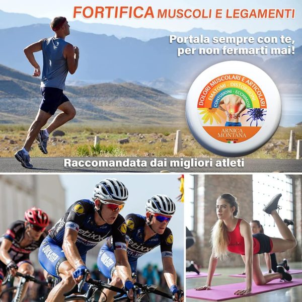 PharmaC+ Arnica per Cavalli uso Umano 90% 500ml, Arnica Gel FORTE, Estratto Puro CONCENTRATA, Crema Arnica Montana per Massaggi Sport Dolori Muscolari, con Artiglio del Diavolo Canfora Menta Timo - immagine 5