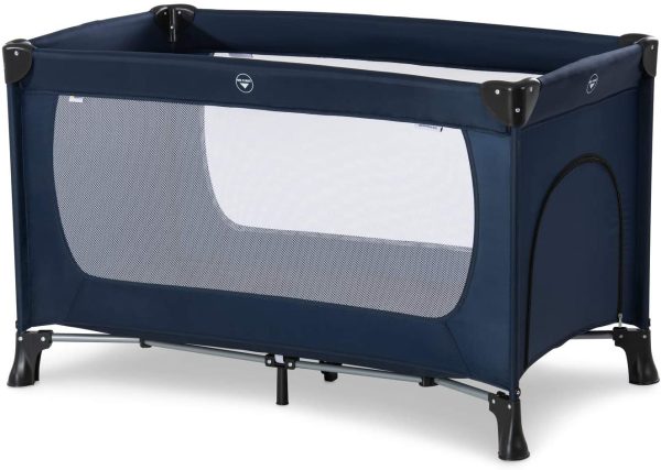 Hauck Reisebett Dream N Play Plus / f??r Babys und Kinder ab Geburt bis 15 kg / 120 x 60 cm / Leicht / Kompakt Faltbar / Inkl. Trage Tasche / Schlupf / Navy Blau - immagine 2