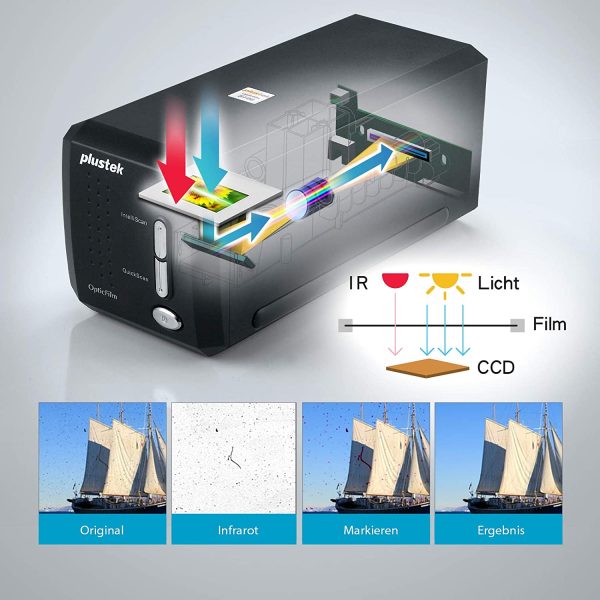 Optic Film Of8200I AI Scanner, Nero/Antracite - immagine 4