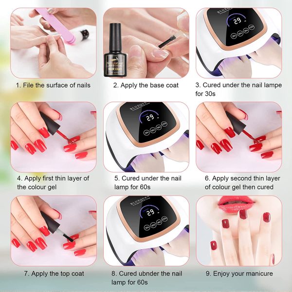 Tormay 15pz Smalto Semipermanente per Unghie in Gel, Colorati Gel per Unghie Soak Off Gel Nail Polish, Smalto per Unghie in Gel UV LED con Base e Top Coat, Matt Coat, 8ML