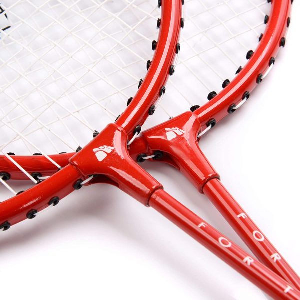 Set Badminton per 2 o 4 Giocatori - Racchette 3 Volani 1 Rete - Set Perfetto per Bambini Ragazzi e Adulti - per Tutta Famiglia - Spiaggia Giardino Vacanza