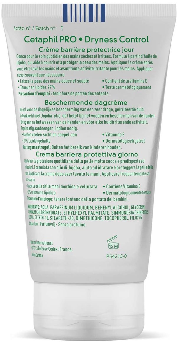 Cetaphil PRO Dryness Control, Crema Mani Barriera Protettiva Riparatrice Intensiva Giorno. Protezione Quotidiana per Pelle Sensibile ed Irritata, Formato 50 ml - immagine 5