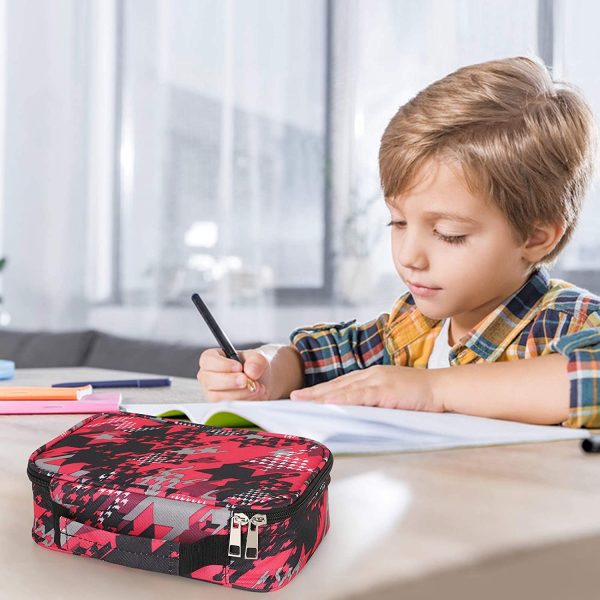 72 slots Astuccio Matite, Ampia Capacit?? Borsa per Cancelleria Porta Penne Tasca Custodia Organizzatore Borsa Cancelleria per Teenager, Studenti e Artisti (Camuffare) - immagine 4