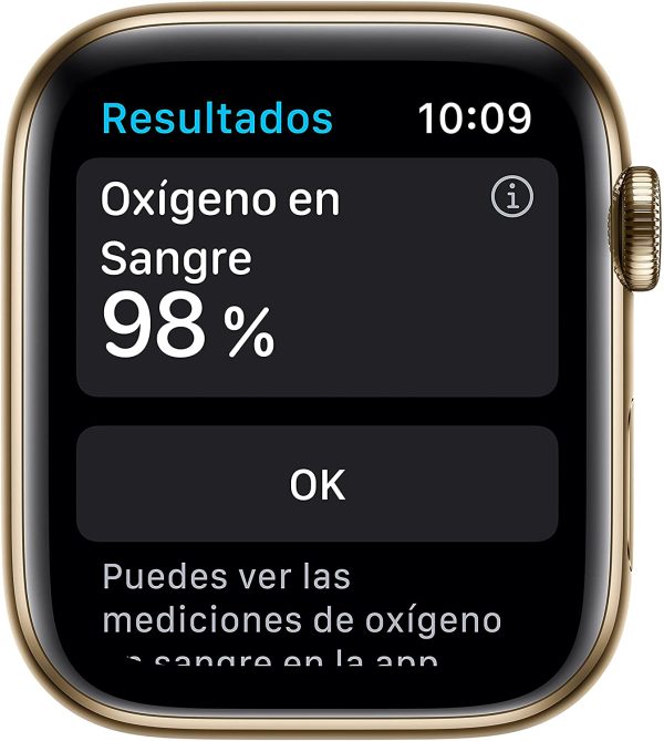 Apple Watch Series 6 GPS + Cellular, Cassa 44 mm in acciaio inossidabile color oro con Cinturino Sport Deep Navy - immagine 2