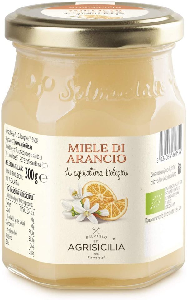 Agrisicilia Miele Di Arancio Da Agricoltura Biologica - 300 g - immagine 2