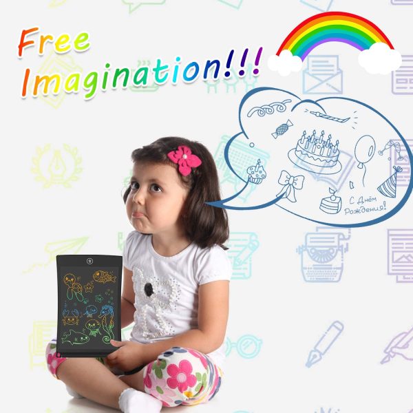 Tavoletta Grafica LCD Scrittura 8.5 Pollici,Lavagna per Bambini,Lavagna Magnetica per Bambini,Tavoletta Grafica Bambini, Giochi Bambini 3 4 5 6 7 Anni, Regalo Bambina 3 4 5 6 7 8 9 10 12 Anni - immagine 4