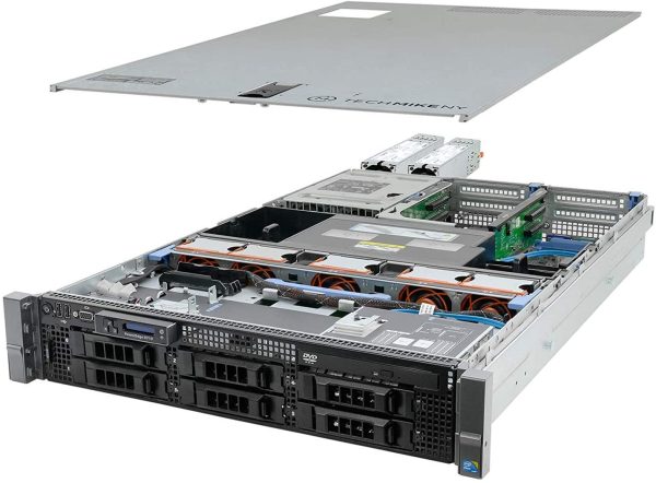 DELL POWEREDGE R710 6*LFF 2xIntel Xeon HexaCore E5645(12M Cache, 2.4GHz) 128GB DDR3ECC Reg, HDD 2x2TB SAS 3,5in, Rack 2U, 2xLAN1000, Perc6i Raid Controller (Ricondizionato)