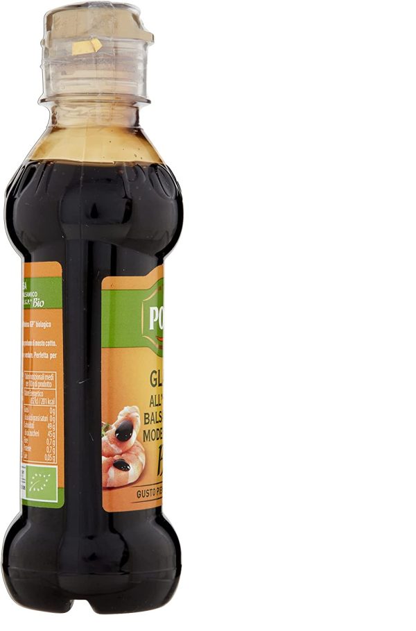 Ponti Glassa Biologica all'aceto balsamico di Modena I.G.P., Glassa Ponti Bio per tutte le ricette, Glassa aceto balsamico, bottiglia da 250gr - immagine 8