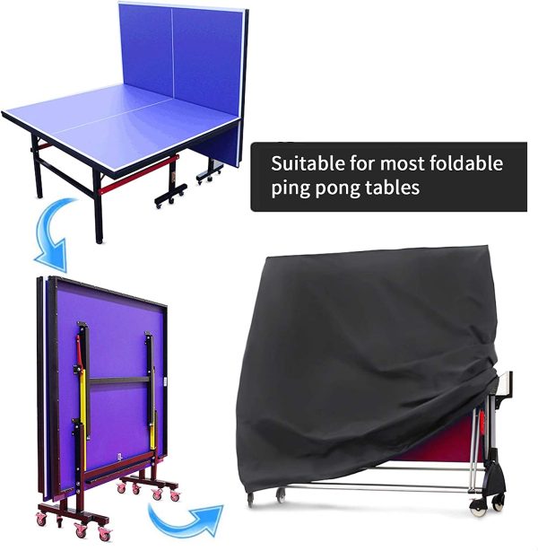 Xiliy Copertura Protettiva per Tavolo da Ping Pong Impermeabile Oxford Polietilene 165 x 70 x 185 cm - immagine 2