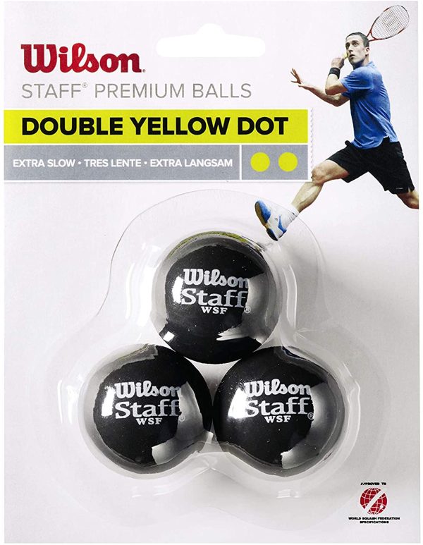 Wilson Staff Pallina da Squash, Confezione da 3 Pezzi - immagine 2