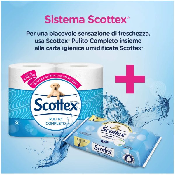 Scottex Pulito Completo Carta Igienica, Confezione da 16 Rotoli Maxi - immagine 3