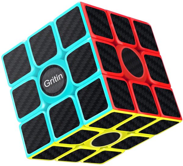 Gritin Cubo Magico, 3x3 Smooth Velocit Cubo Puzzle e Tornitura Facile, Super Resistente con Vivido Cubo Colorato per Gioco di Allenamento Mentale o Idea Regalo per Feste - immagine 7