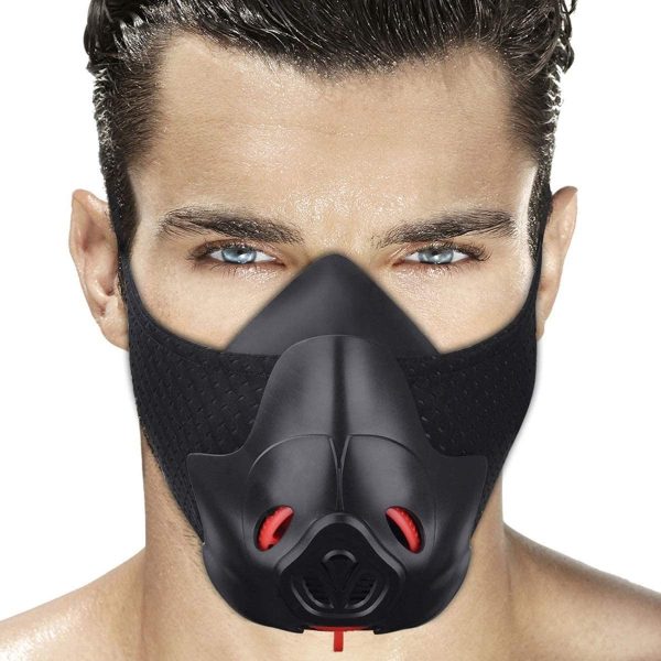 Sport Workout Training Mask Hypoxic Breathing Resistance Mask Fitness Running Mask Endurance Mask Achieve High Altitude Elevation Effects with 3 Level Air Flow Regulator - immagine 3