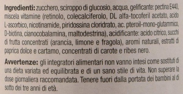 Vitasohn Junior Fruttine 60 Caramelle Gel??e - Integratore alimentare multivitaminico per bambini con pectina al gusto di limone, arancia e fragola - NO Glutine - immagine 5